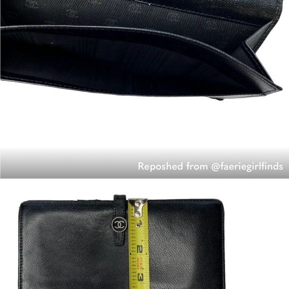 Authentic Chanel Sevruga Continental interlocking long wallet in box - Picture 10 of 11